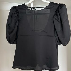 Back tie blouse